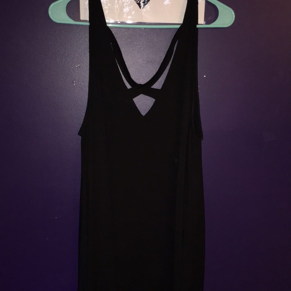 Casual black dress
